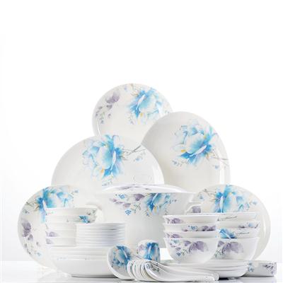 美女的小骚b被插48头聆听花开骨瓷礼品餐具套装